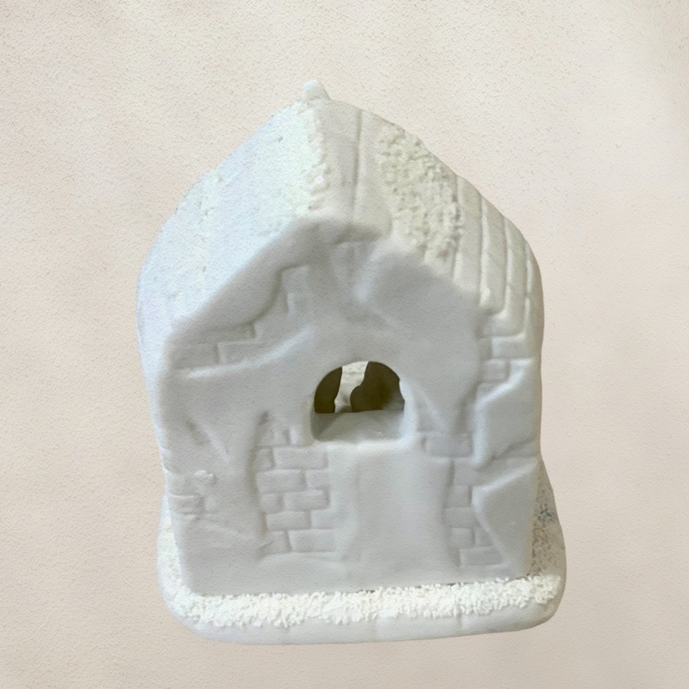 White Ceramic Nativity Scene Figurine Holy Family Christmas Decor 5” Tall - Picture 7 of 11